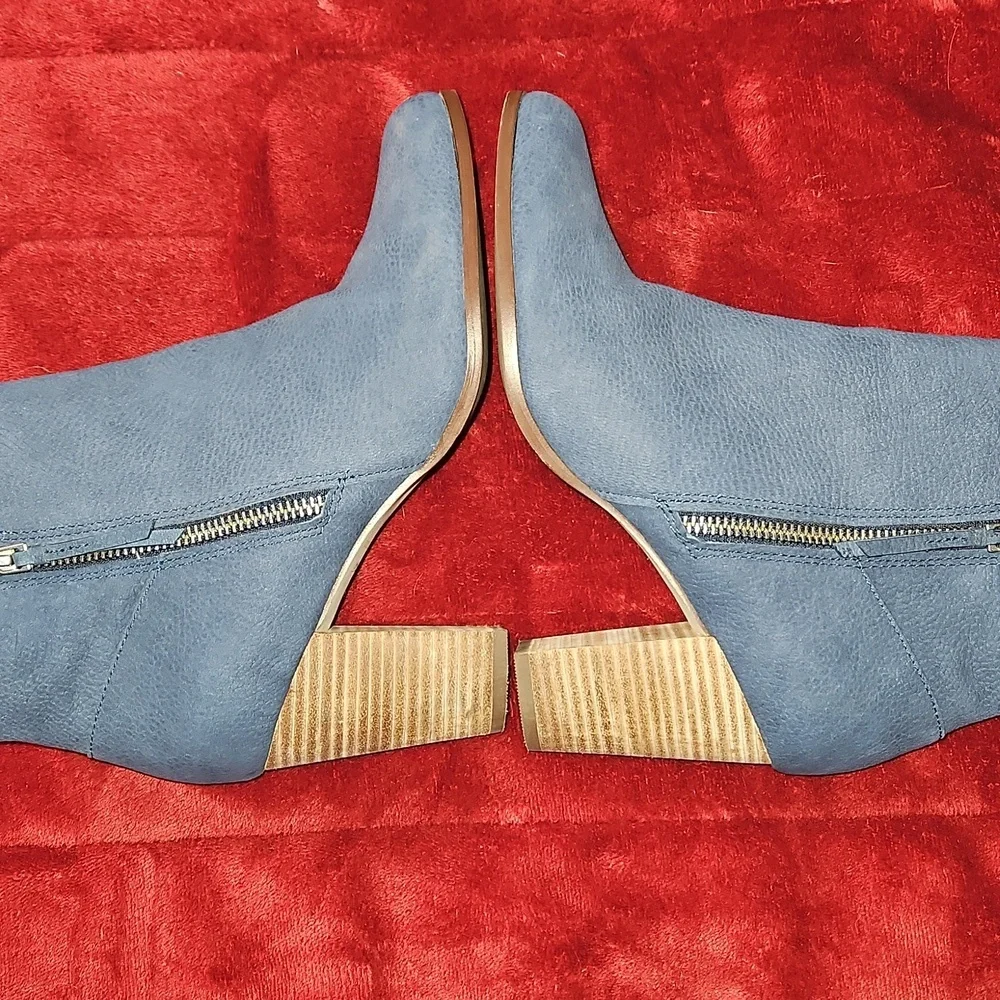 Cole Haan Women's Davenport Bootie II Suede Ankle Boots - Blue Size 8